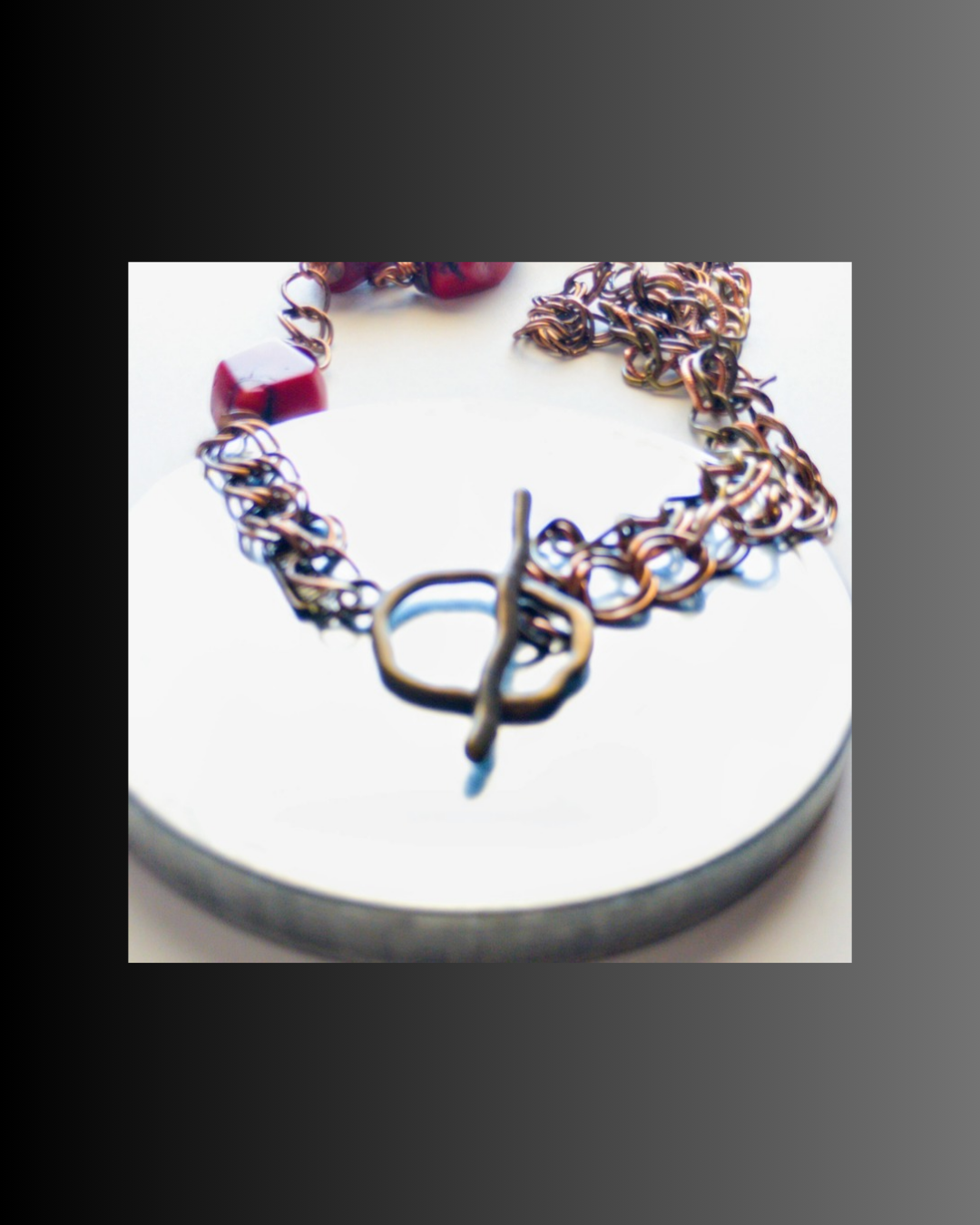 Crimson Shield Pendant Necklace | Goddess Collection | SOUFiiARTe