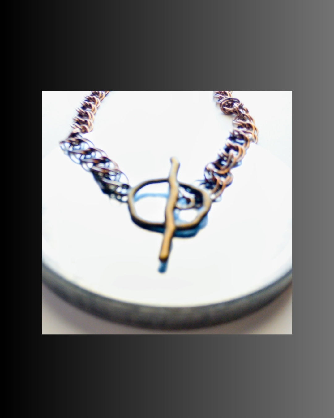 Greek Temple Titanium Druzy & Copper MOP Necklace | SOUFiiARTe