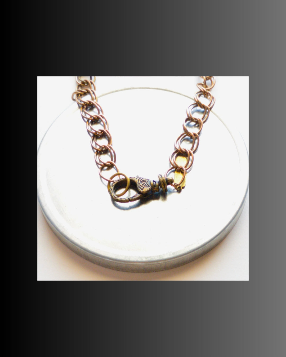 Filigree Open Heart Necklace with Quartz & Copper | Medieval-Inspired Jewelry by SOUFiiARTe