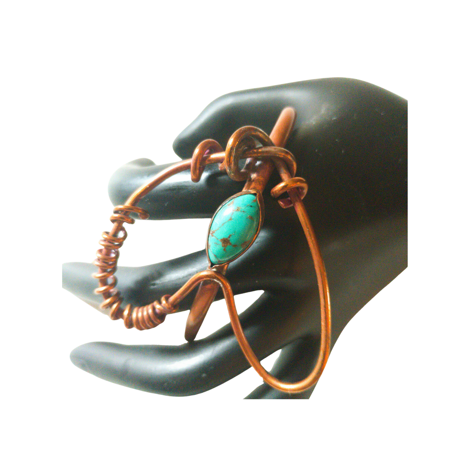 Heart Symphony Cuff with Nepalese turquoise | by SOUFiiARTe
