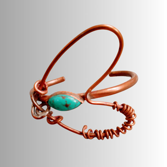 Heart Symphony Cuff with Nepalese turquoise | by SOUFiiARTe