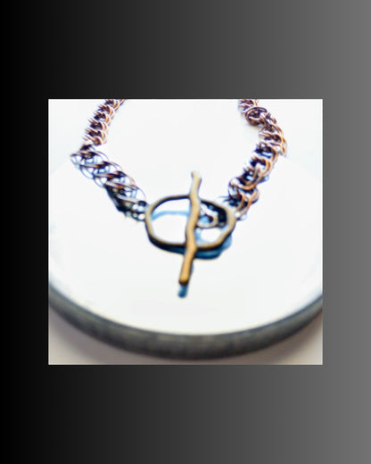 Time Capsule Brass & Fashion Bead Pendant Necklace | SOUFiiARTe